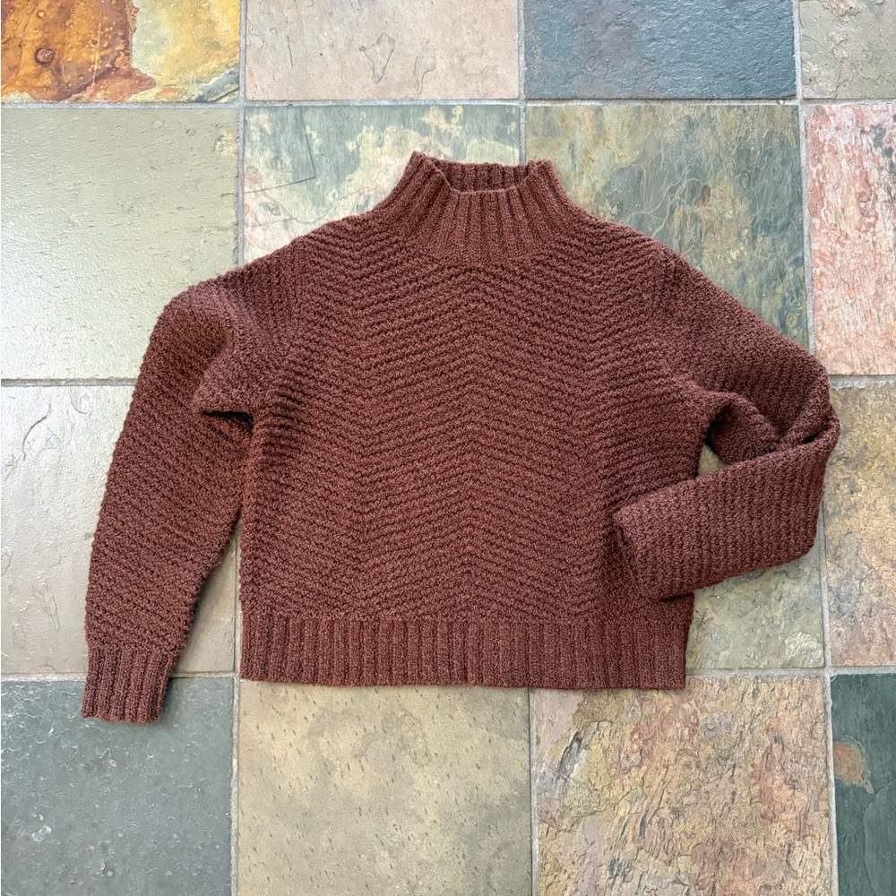 Old Navy Chocolate Brown Crew Neck Sweater